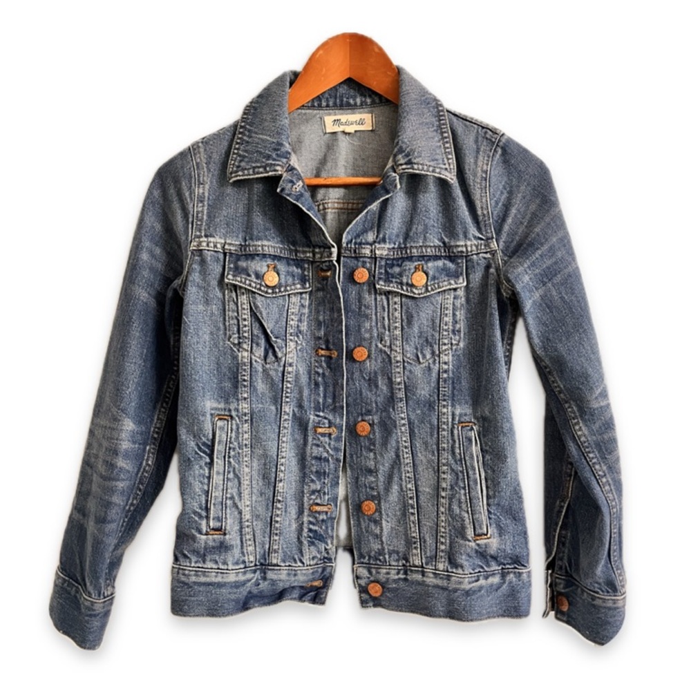 Madewell Classic Denim Trucker Jean Jacket Medium Wash Size XS